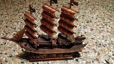 Modello di veliero decorativo vintage – 40 x 30 cm