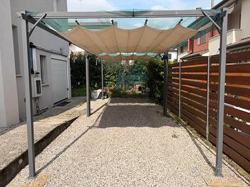 2 pergole 3x4 metri in acciaio inossidabile