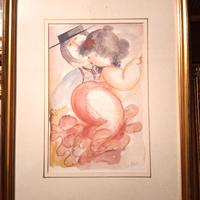 due quadretti di Nicola Vietti (figure di donna)