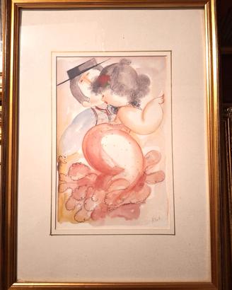due quadretti di Nicola Vietti (figure di donna)