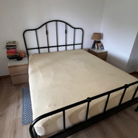 Struttura letto matrimoniale in metallo IKEA