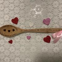 Bomboniera mestolo in legno matrimonio 