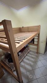 Letto a soppalco 1 piazza e mezza