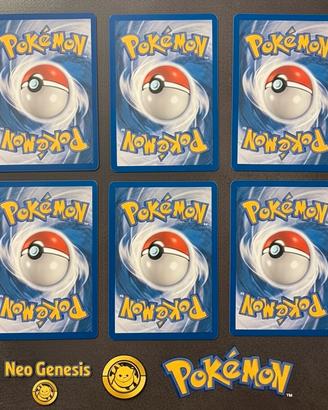 🃏 Set di Carte ENG🇬🇧Pokémon Neo Genesis 🌟