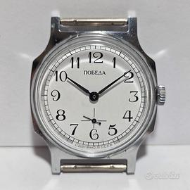 Orologio Vintage Pobeda Meccanico 34mm CCCP 1980s