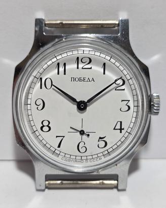 Orologio Vintage Pobeda Meccanico 34mm CCCP 1980s