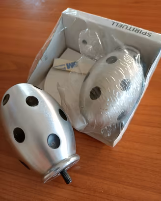 set 2 pomoli con vite per bastoni tenda NUOVI 