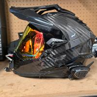 Casco LS2 Carboon Explorer L + Midland btnext Pro