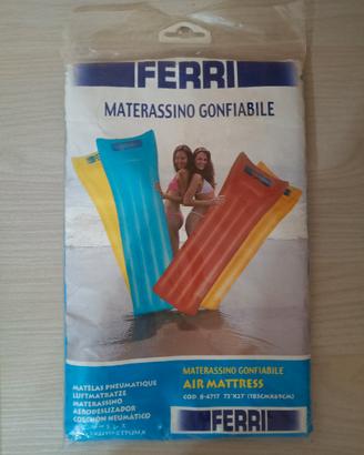 Materassino gonfiabile colore azzurro - NUOVO.
