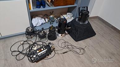 Luci elettroniche da studio fotografico 
