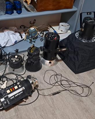 Luci elettroniche da studio fotografico 
