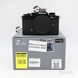 Nikon Z fc Body Nital Black Edition Pari al nuovo