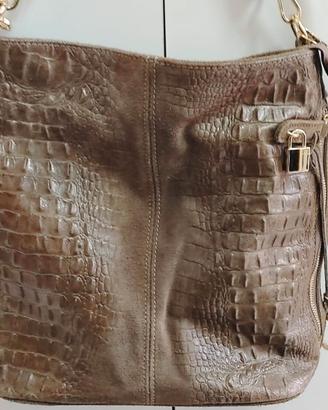 Borsa colo cuoio da donna Vera pelle frmata .