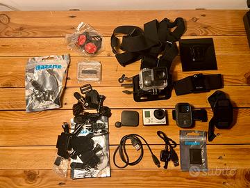 GoPro hero 3 +,  accessori