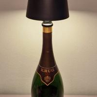 Krug bottiglia lampada led nera