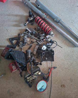 forcella  e mono piu ricambi  honda  xl  lm