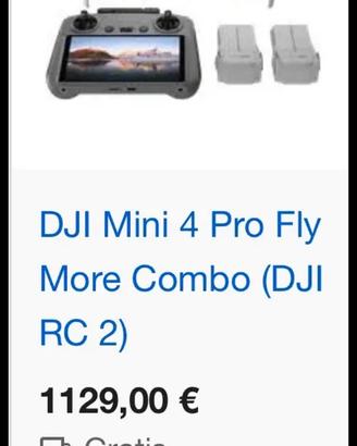 Drone DJI Mini 4 PRO Combo+Care Refresh SIGILLATO.