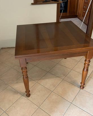 TAVOLO ALLUNGABILE QUADRATO IN LEGNO