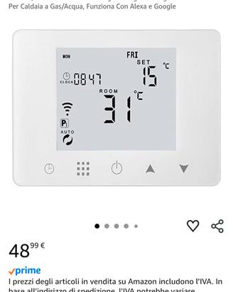 Cronotermostato digitale Wifi 