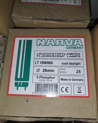 Tubo fluorescente 18w luce bianca