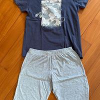 Pigiama estivo due pezzi bambino taglia 10y