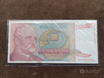 banconota Jugoslavia 