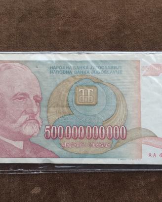 banconota Jugoslavia 