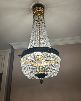 Lampadario cristallo in stile impero