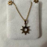 Collana + orecchini a sole