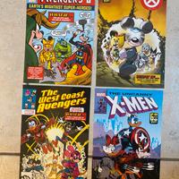 Set di 4 litografie Marvel con personaggi Disney