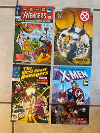 Set di 4 litografie Marvel con personaggi Disney