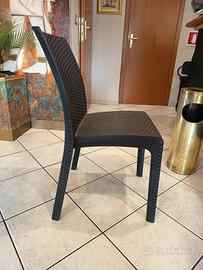 stock 50 sedie da giardino/locale-marrone scuro