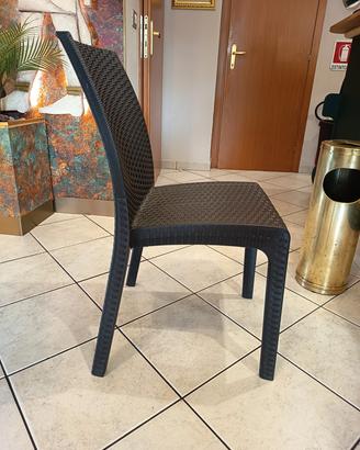 stock 50 sedie da giardino/locale-marrone scuro