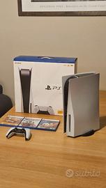 Play Station 5 Disc + accessori simulatore guida