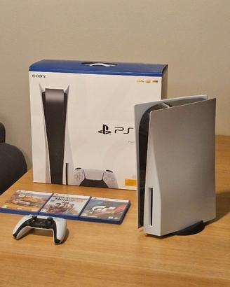 Play Station 5 Disc + accessori simulatore guida