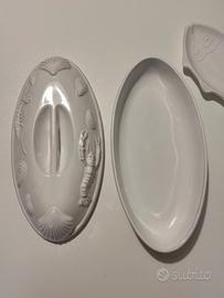 Servizio da portare per pesce