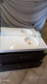 mobile bagno sospeso con specchiera 
