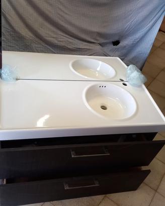 mobile bagno sospeso con specchiera 