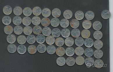 54 Monete da 50 Lire Piccolo Modulo