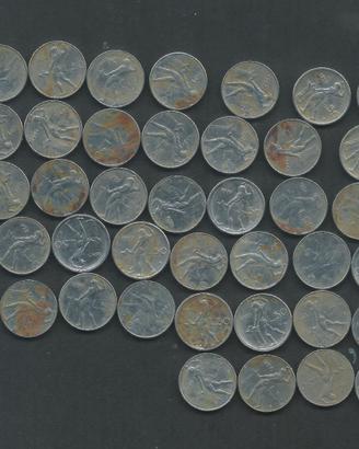 54 Monete da 50 Lire Piccolo Modulo