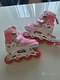 Pattini in linea bambina regolabile dal 31 al 34