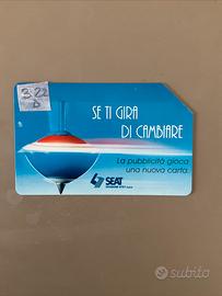 Scheda Telefonica Rara 322d.