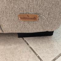 Puff con schienale a cuscino 