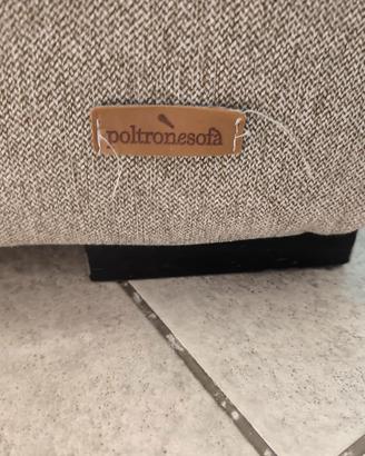 Puff con schienale a cuscino 