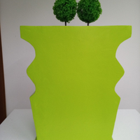 Fioriera design, verde mela