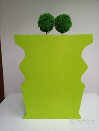 Fioriera design, verde mela