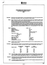094 - SCH. TECN. CHRYSLER SUNBEAM LOTUS - APR 1979