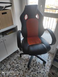 SEDIA POLTRONA GAMING UFFICIO GIREVOLE