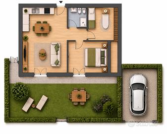 Trilocale con posto auto - San Martino Bonalbergo