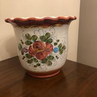 Portavaso/vaso decorato a mano DERUTA